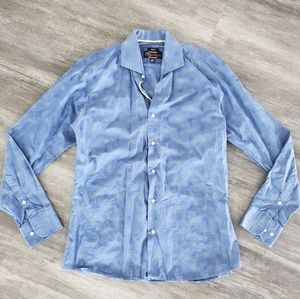 Blue Detailed LPC Dressy Button Down